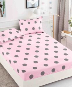 Husa de pat cu elastic, pentru pat de 2 persoane + 2 fete de perna JOJO Home
