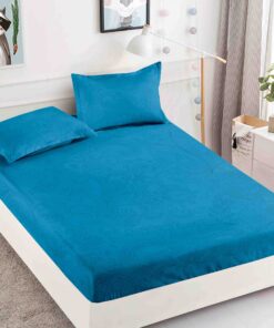Husa de pat cu elastic, pentru pat de 2 persoane + 2 fete de perna JOJO Home