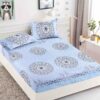 Husa de pat cu elastic, pentru pat de 2 persoane + 2 fete de perna JOJO Home
