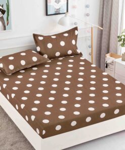 Husa de pat cu elastic, pentru pat de 2 persoane + 2 fete de perna JOJO Home