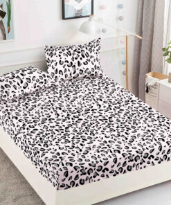 Husa de pat cu elastic, pentru pat de 2 persoane + 2 fete de perna JOJO Home