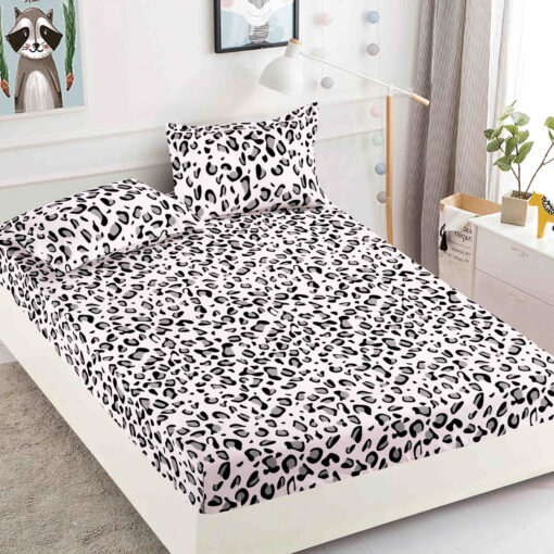 Husa de pat cu elastic, pentru pat de 2 persoane + 2 fete de perna JOJO Home