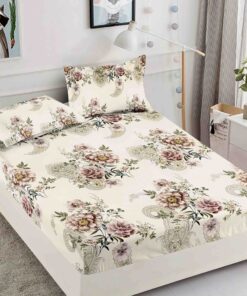 Husa de pat cu elastic, pentru pat de 2 persoane + 2 fete de perna JOJO Home