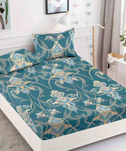 Husa de pat cu elastic, pentru pat de 2 persoane + 2 fete de perna JOJO Home