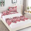 Husa de pat cu elastic, pentru pat de 2 persoane + 2 fete de perna JOJO Home