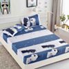 Husa de pat cu elastic, pentru pat de 2 persoane + 2 fete de perna JOJO Home