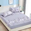 Husa de pat cu elastic, pentru pat de 2 persoane + 2 fete de perna JOJO Home