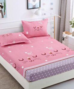 Husa de pat cu elastic, pentru pat de 2 persoane + 2 fete de perna JOJO Home