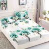 Husa de pat cu elastic, pentru pat de 2 persoane + 2 fete de perna JOJO Home