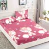 Husa de pat cu elastic, pentru pat de 2 persoane + 2 fete de perna JOJO Home