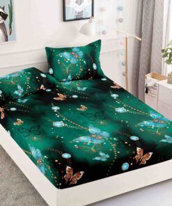 Husa de pat cu elastic, pentru pat de 2 persoane + 2 fete de perna JOJO Home