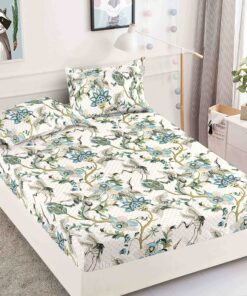 Husa de pat cu elastic, pentru pat de 2 persoane + 2 fete de perna JOJO Home