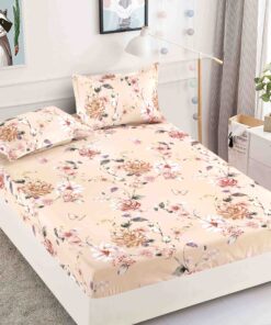 Husa de pat cu elastic, pentru pat de 2 persoane + 2 fete de perna JOJO Home
