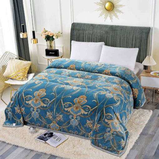 Patura Cocolino, 200x230cm, JOJO Home,Turquoise, Model Oriental