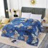 Patura Cocolino, 200x230cm, JOJO Home, Fluturi,Albastru