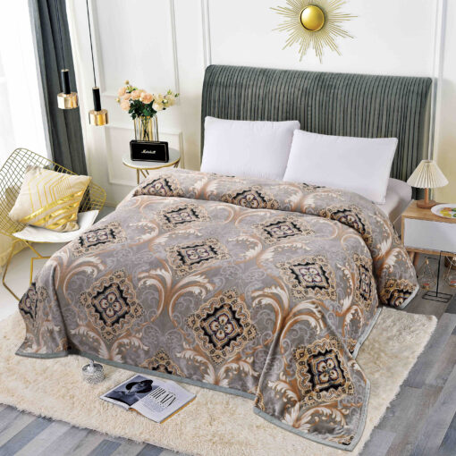Patura Cocolino, 200x230cm, JOJO Home, Bej, Frunze