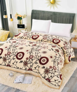 Patura Cocolino, 200x230cm, JOJO Home, Bej, Floral