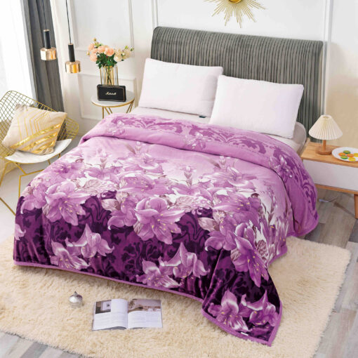 Patura Cocolino, 200x230cm, JOJO Home,Mov-Lila, Crini