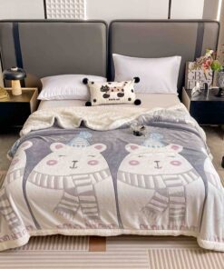 Patura Cocolino cu Blanita, 200×230 cm,Ursi Polari,JOJO Home