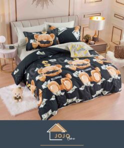 Lenjerie de pat,6 Piese,Bumbac Finet,Ursuleti,JOJO Home