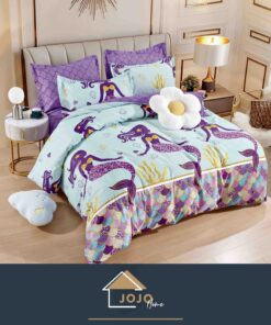Lenjerie de pat,6 Piese,Bumbac Finet,Sirene,JOJO Home