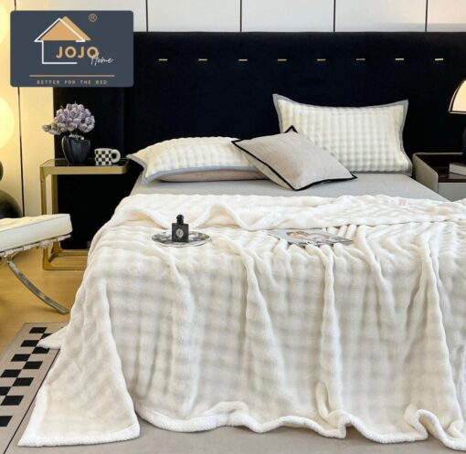 Patura Cocolino Premium, 200×230 cm, Alb, JOJO Home