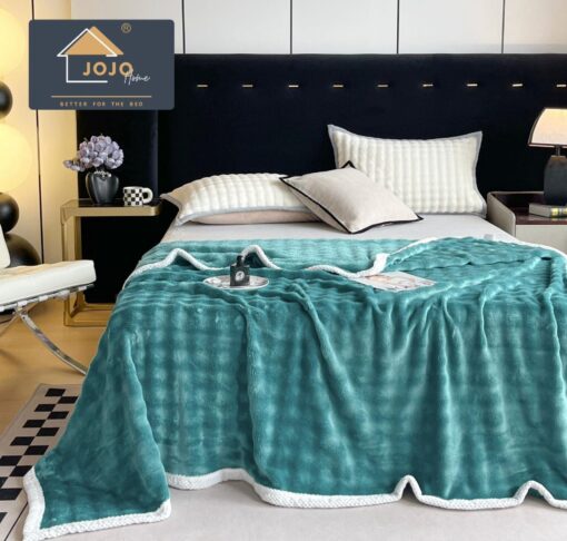 Patura Cocolino Premium, 200×230 cm, Turcoaz, JOJO Home