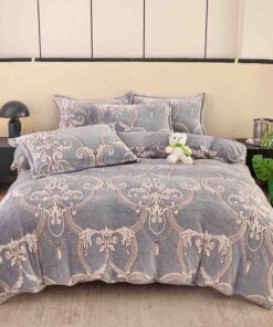 Set Lenjerie Pufoasa Cocolino, 4 Piese, Pat 2 Persoane-JOJO Home