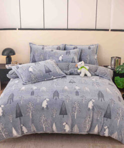 Set Lenjerie Pufoasa Cocolino, 4 Piese, Pat 2 Persoane-JOJO Home