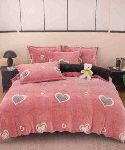 Set Lenjerie Pufoasa Cocolino, 4 Piese, Pat 2 Persoane-JOJO Home