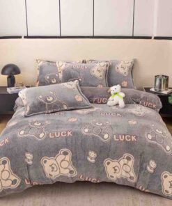 Set Lenjerie Pufoasa Cocolino, 4 Piese, Pat 2 Persoane-JOJO Home