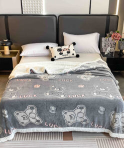 Patura Cocolino cu Blanita, 200×230 cm,Ursuleti Luck,JOJO Home