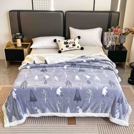 Patura Cocolino cu Blanita, 200×230 cm,Braduti,Pomisori/Iarna,JOJO Home