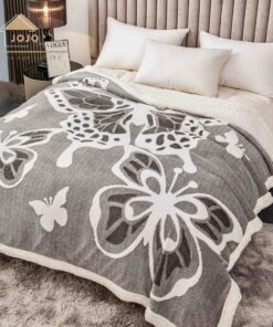 Patura cu Blanita 3D,Model Fluture,Pat 2 Persoane.